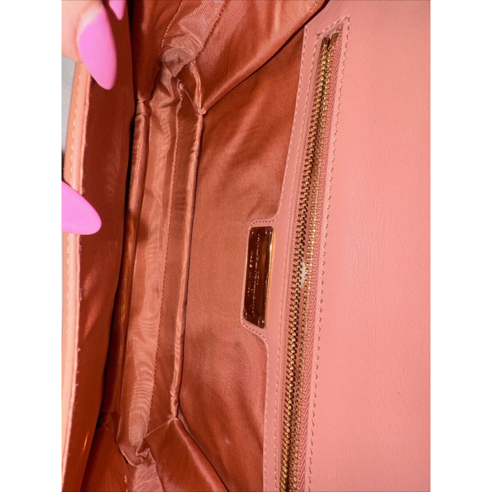 Auth Salvatore Ferragamo Handbag Shoulder Bag Pink Patent Leather - Picture 14 of 16